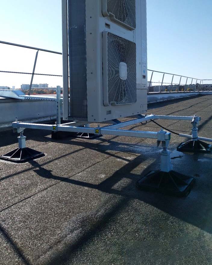 Worried about a heavy unit on a rooftop? The Multi Frame has you covered, each frame or extension will hold up to 500kg, evenly distributing the weight. Making sure your install is secure and most importantly, safe. 
bit.ly/3tZnCJS 

#tools #hvactech