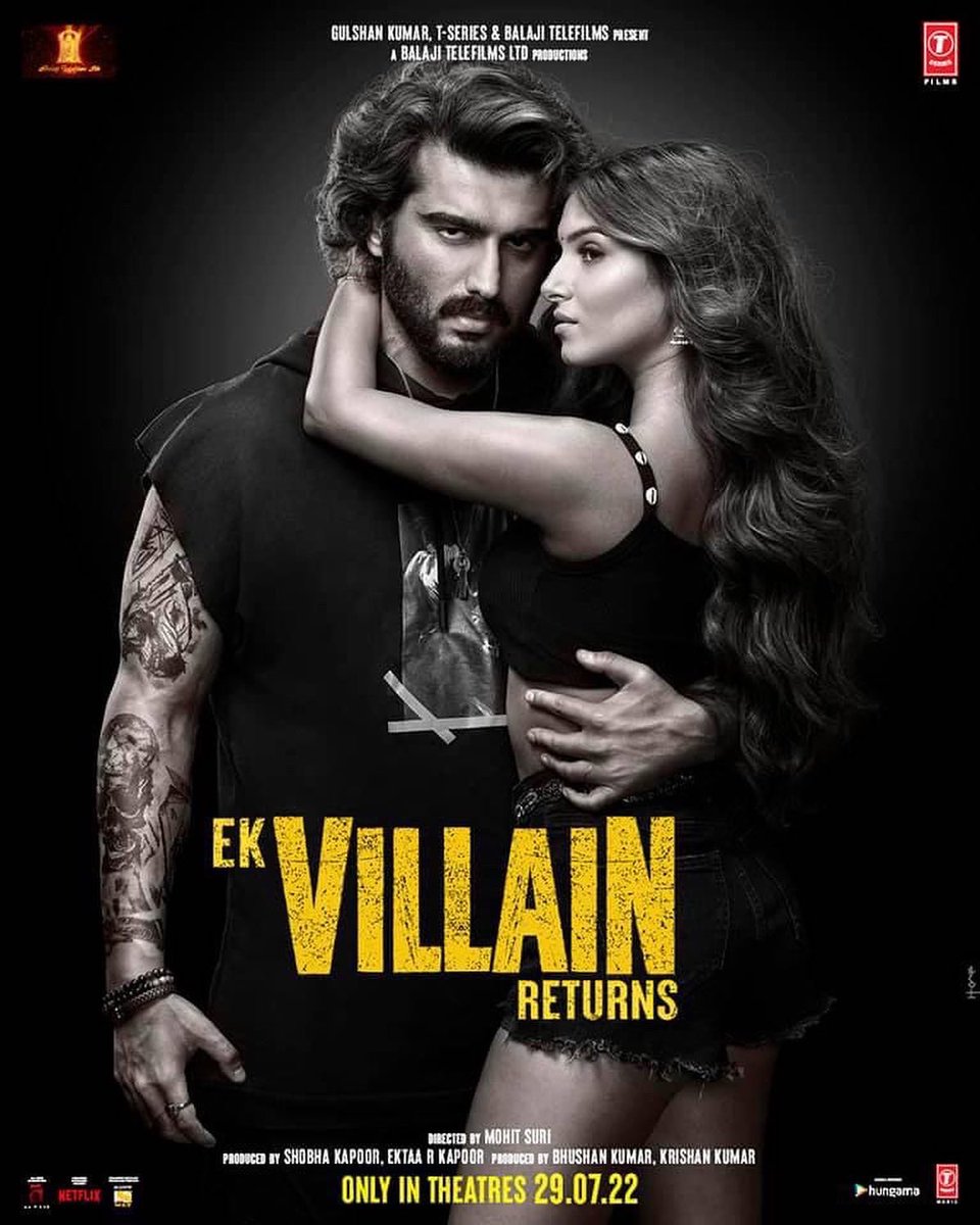Wave_Cinemas's tweet photo. First look posters of #EkVillianReturns starring #JohnAbraham #Arjunkapoor #Dishapatani and #TaraSutaria are out. Releasing at your nearest #WaveCinemas on 29th July 2022
#WaveUpdates #ComingSoon https://t.co/BCqx7PusD6