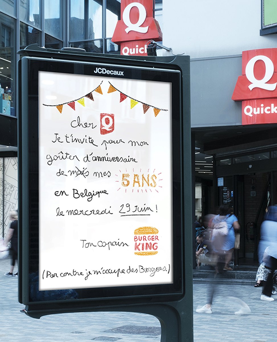 BUZZMAN_TIME's tweet photo. P.S : Par contre, Burger King Belgique s'occupe des burgers. https://t.co/2o7JRvspvK
