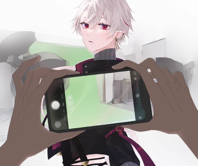 吸血鬼疲れちゃうとカメラにも映れなくなるしなうんうんいっぱいおやすめよって訳知り顔で月末の終わりを待ちわびてる #KuzuArt 