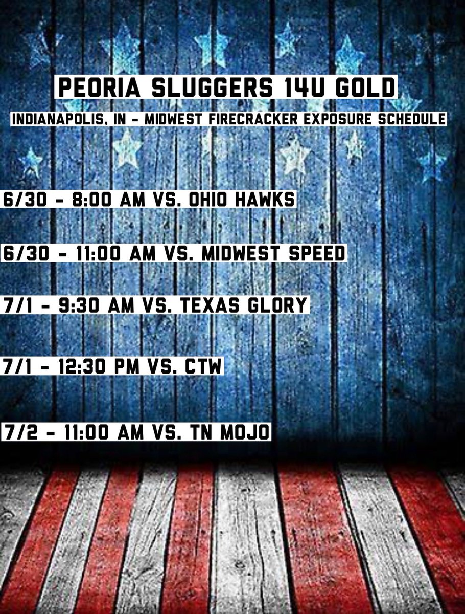 Peoria Sluggers 14u Gold tweet media
