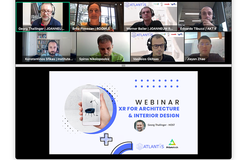 AtlantisAR's tweet photo. Today's webinar gave exciting insights into 2 EU projects working on XR technologies for architecture &amp; interior design. The panelists talked about their future perspectives on the topic. Watch the webinar: https://t.co/tSZCdqvGG0  #atlantis #prismArch https://t.co/UbgjiZkTny