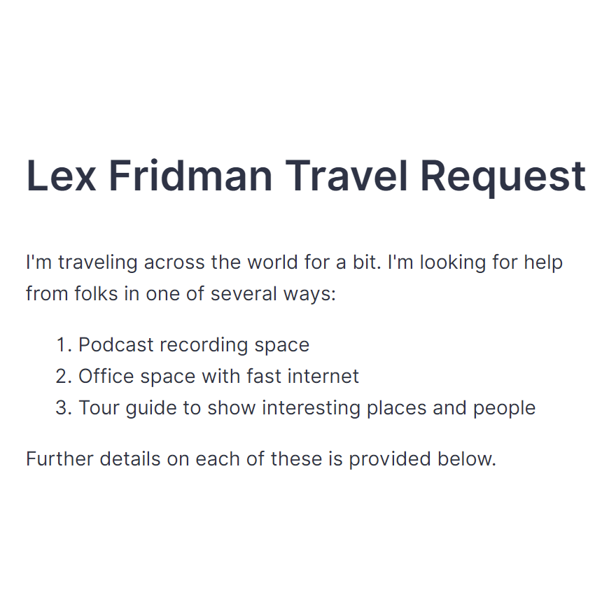 Lex Fridman tweet media