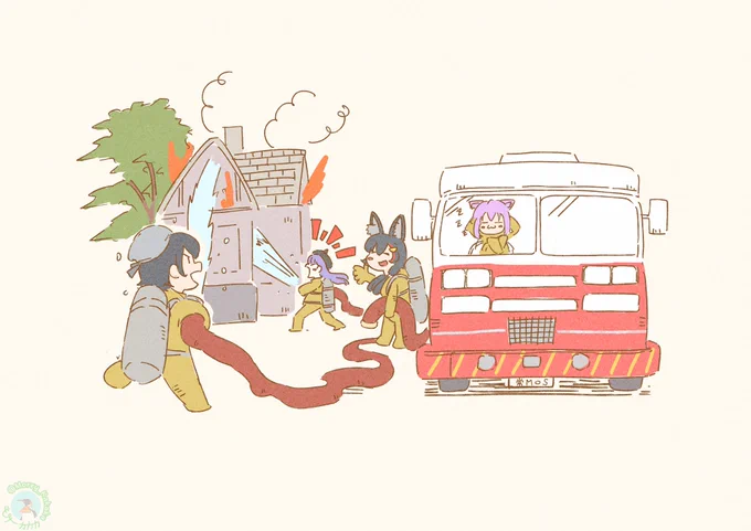 🔥🚒💨
#プロテインザスバル  #TOWART 
#みおーん絵  #絵かゆ 