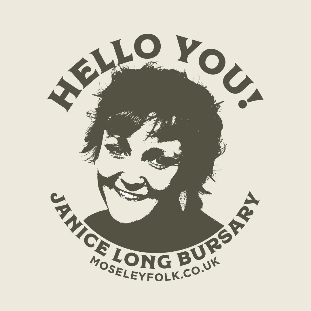 moseleyfolk's tweet image. So happy the news is out! Calling all Musicians, we're delighted to announce our Hello You! Janice Long Bursary - aiming to shed light on the emerging local talent and giving you a boost just like our Janice Long. Head to moseleyfolk.co.uk/hello_you for more details and how to apply!