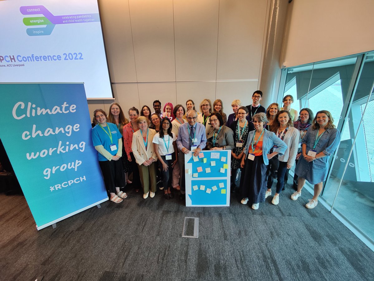 Top conference moment meeting members of the @RCPCHtweets climate change working group today, face to face for the first time - so much energy in the room, what a fabulous team 🤩 #RCPCH22