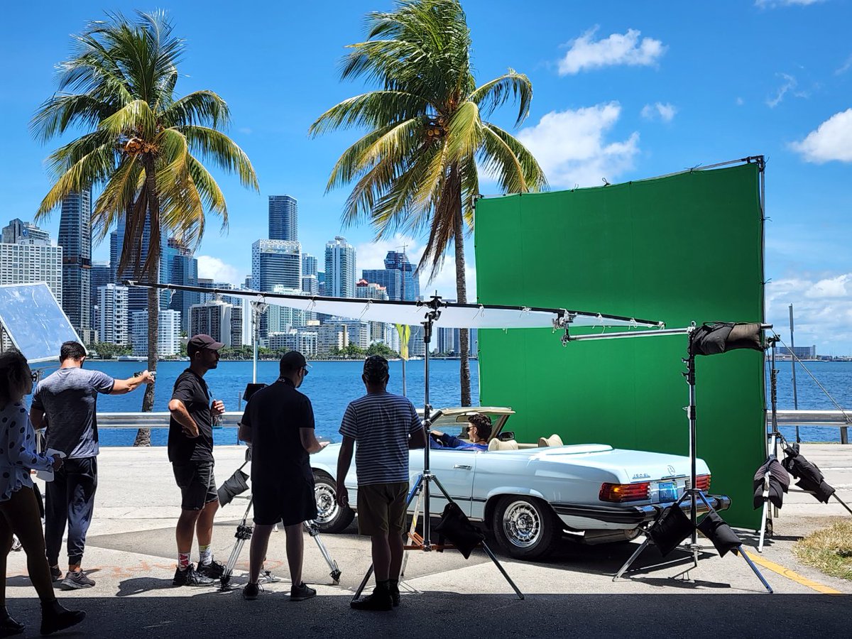 filmmiami_'s tweet photo. Lights, Camera, Action… The Miami-Dade Office of Film and Entertainment visited one of our film productions. Here is a sneak peek behind-the-scenes of the making of a music video. The magic is happening! #FilmProductions #MusicVideo #FilmedInMiami https://t.co/XnZmGLpQzk