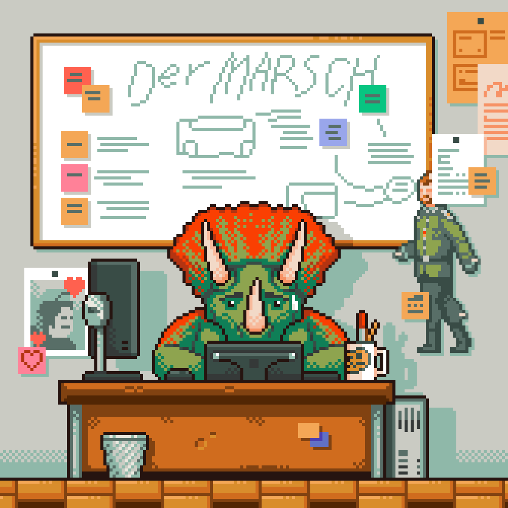BaryonyxGames's tweet photo. Working hard on last details. Getting ready for First Playable!🤖
@IIDEAssociation
#videogames #indiegame #dermarsch #STEAM #indiegamelover #indiedevs #gamedevelopment #pixelart #dinosaurs #baryonyxgames https://t.co/pa7vWprjxp