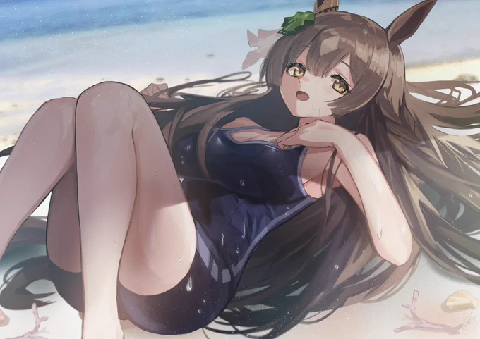 暑すぎるのでダイヤちゃんの水着再掲
 #ウマ娘  #サトノダイヤモンド 