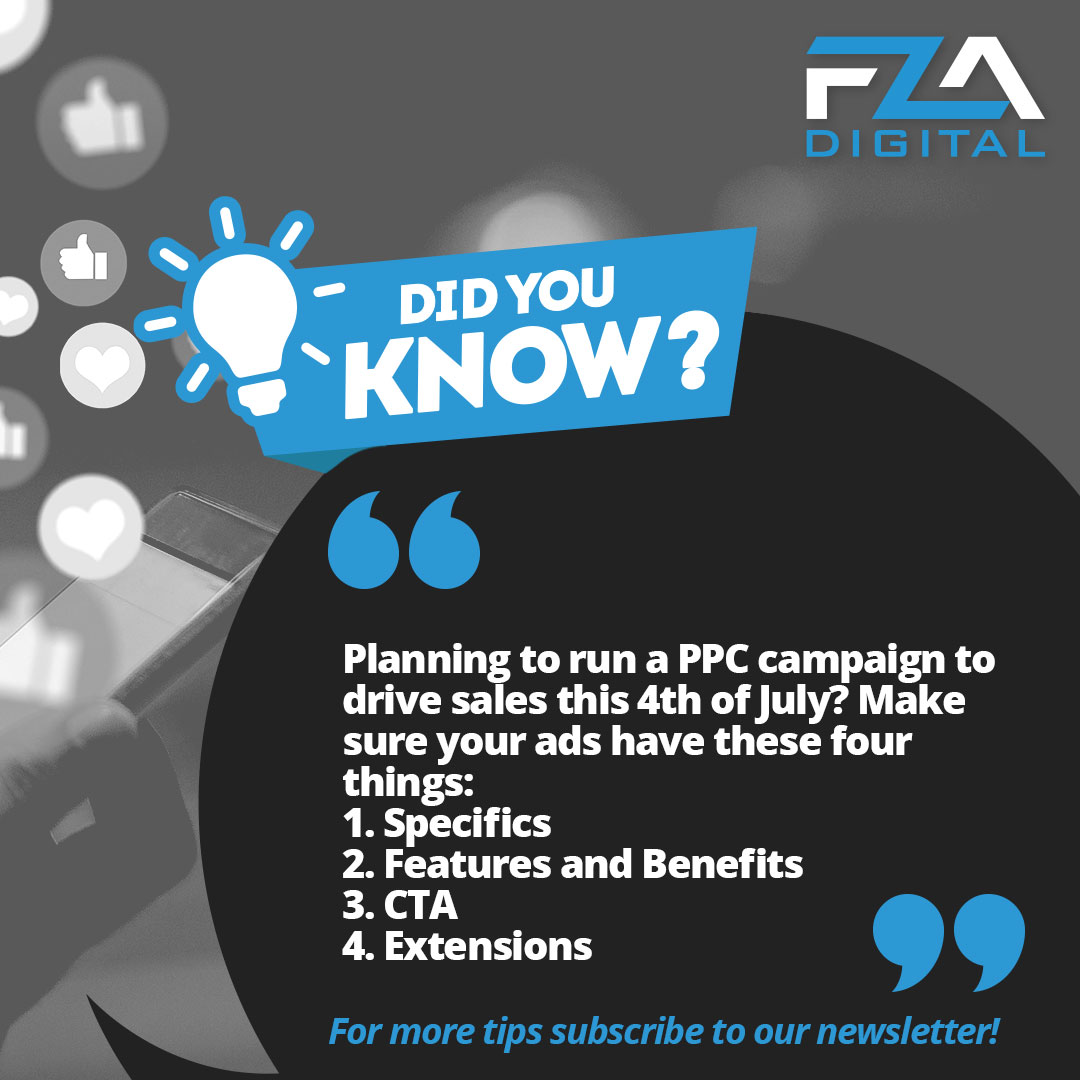 Here's how to help ensure your holiday ads are running at peak performance! For more PPC tips and tricks, sign up for our newsletter:
fzadigital.com/newsletter-sub…

#WednesdayWisdom