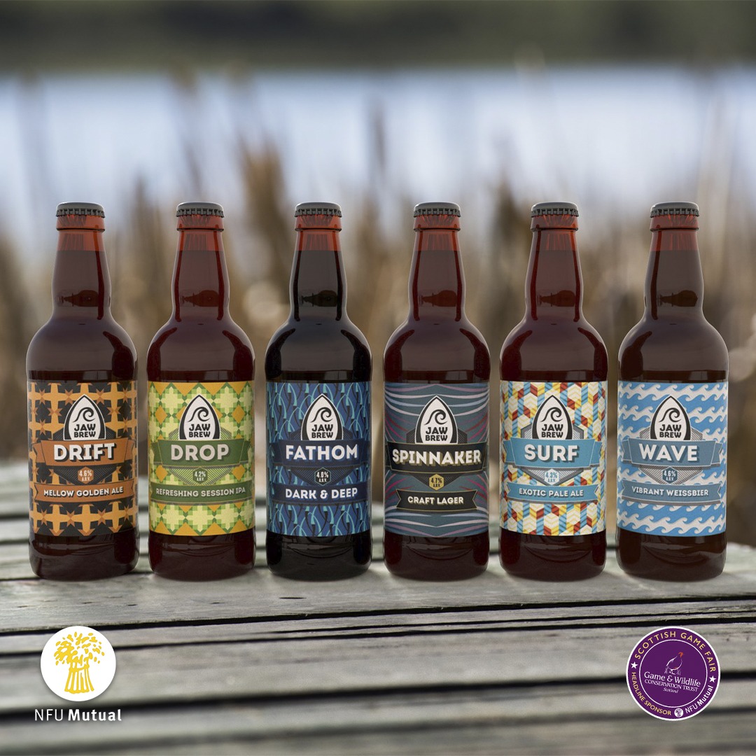 Discover <a href="/JawBrew/">Jaw Brew</a> Craft Beer this weekend on the <a href="/nfum/">NFU Mutual</a> stand on Partridge Row. Premium Quality, Award winning, Craft Beer brewed in Glasgow.

Don't forget to book your tickets in advance, save money and time on arrival - bit.ly/GWCT-SGF

drinkaware.co.uk