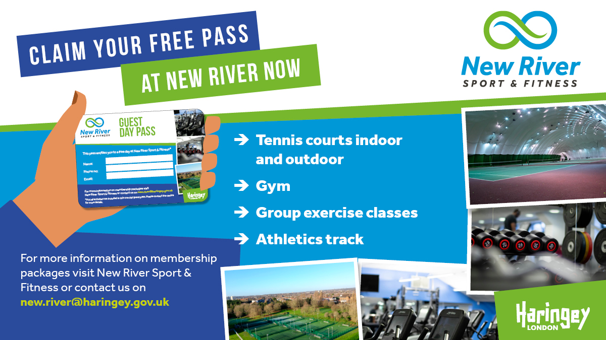 haringeycouncil's tweet photo. ❤️🎾 You'll #LoveAll of this! ❤️🎾

Does your son #roar on #Raducanu? Is your daughter #motivated by #Murray?

If so, head on down to #NewRiver #Sport &amp; #Fitness on #WhiteHartLane for the opportunity to have a hit on the fabulous indoor &amp; outdoor courts with a FREE Guest Pass! 😍 https://t.co/rag6KYKgJp