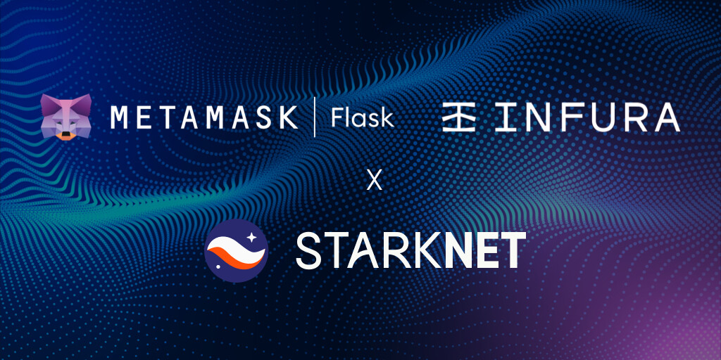 StarkWareLtd's tweet photo. A new exciting strategic partnership with @ConsenSys!

We are committed to building #StarkNet and giving developers and users the ConsenSys platform:
✅Snaps plugins for MetaMask support native StarkNet
✅World-leading infrastructure from Infura 
✅Diligence smart contract audits https://t.co/IisZS75gg9