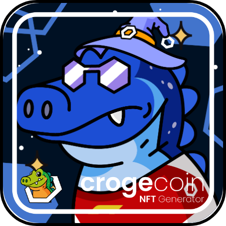 IanVammpire's tweet photo. This is my entry to the @CrogeNFT $10,000 design contest @crogecoin #crogecoin 🐊 https://t.co/vZSzEb4uKC
