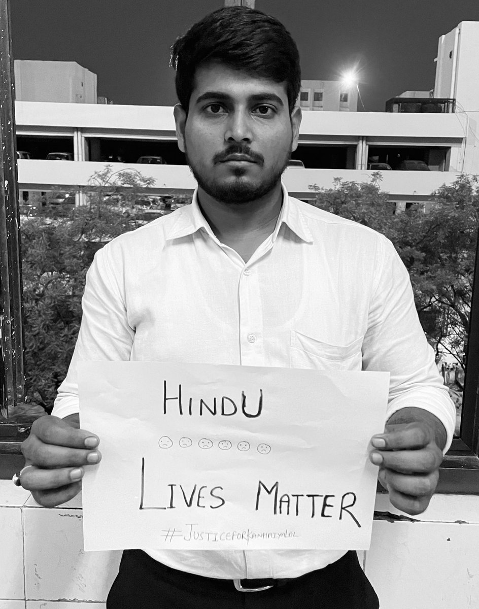 himanshutyagi49's tweet photo. We have to be united brcause #HinduLivesMatters and we want #JusticeForKanhaiyaLal 🙏 https://t.co/AEoChIZOZV