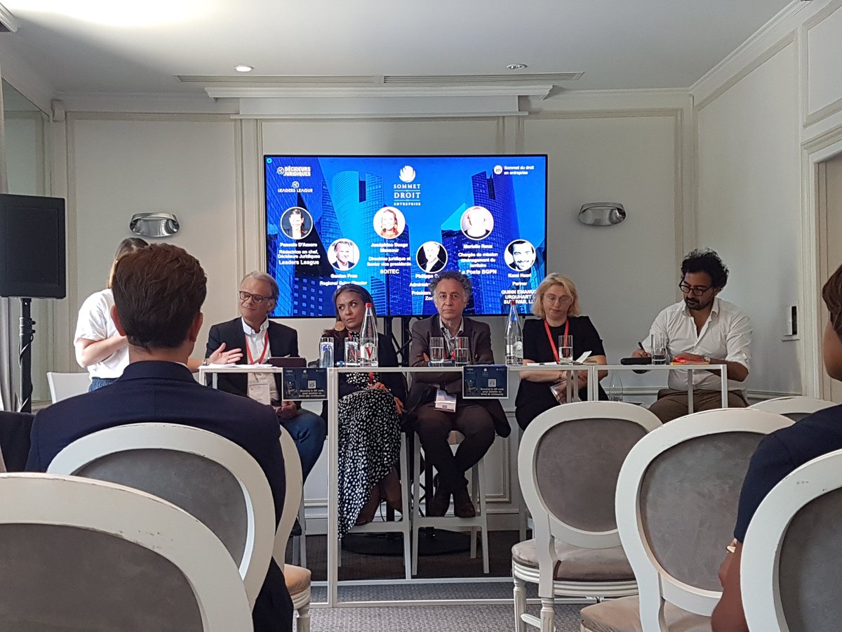 C'est la dernière conférence de ce Sommet ! Le panel, composé de Gaetan Fron, Joséphine Deege Mansour, Philippe Coen, Marielle Roux et Kami Haeri, discutera du rôle de la direction juridique en matière #environnementale, #sociale et de #gouvernance. 
#StayTuned