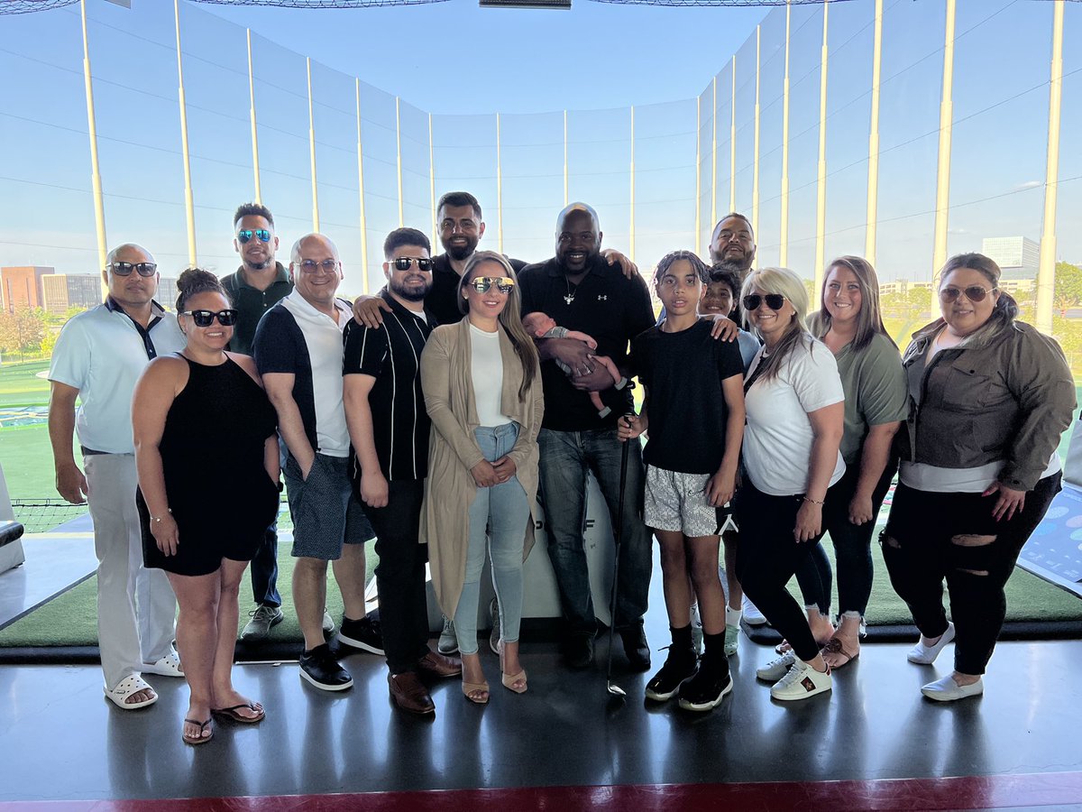 Team Matz enjoying some much deserved time out at top golf! #teamwork #wearefamily  #ballers <a href="/ralford8764/">Coach Ray Alford</a> <a href="/TriciaMatz1/">Tricia Matz</a>