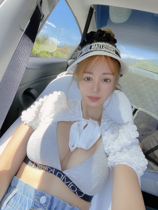 新しい車の内装オールホワイトにしました🤍 後ろの白いのはワンコ用の🤣 https://t.co/Gy7INYehYt