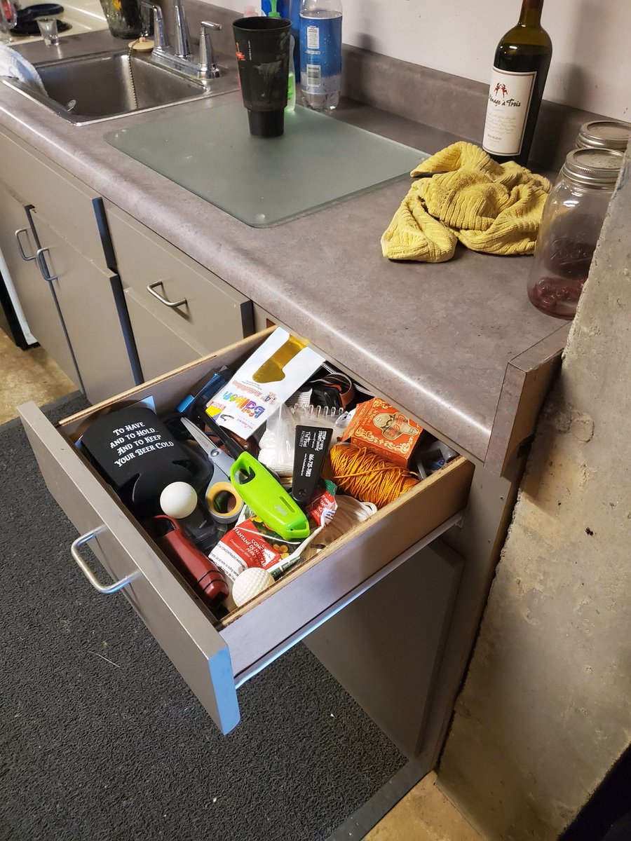 damonmay2's tweet photo. Does everyone have a kitchen junk drawer. https://t.co/HwXoeFP6Bm