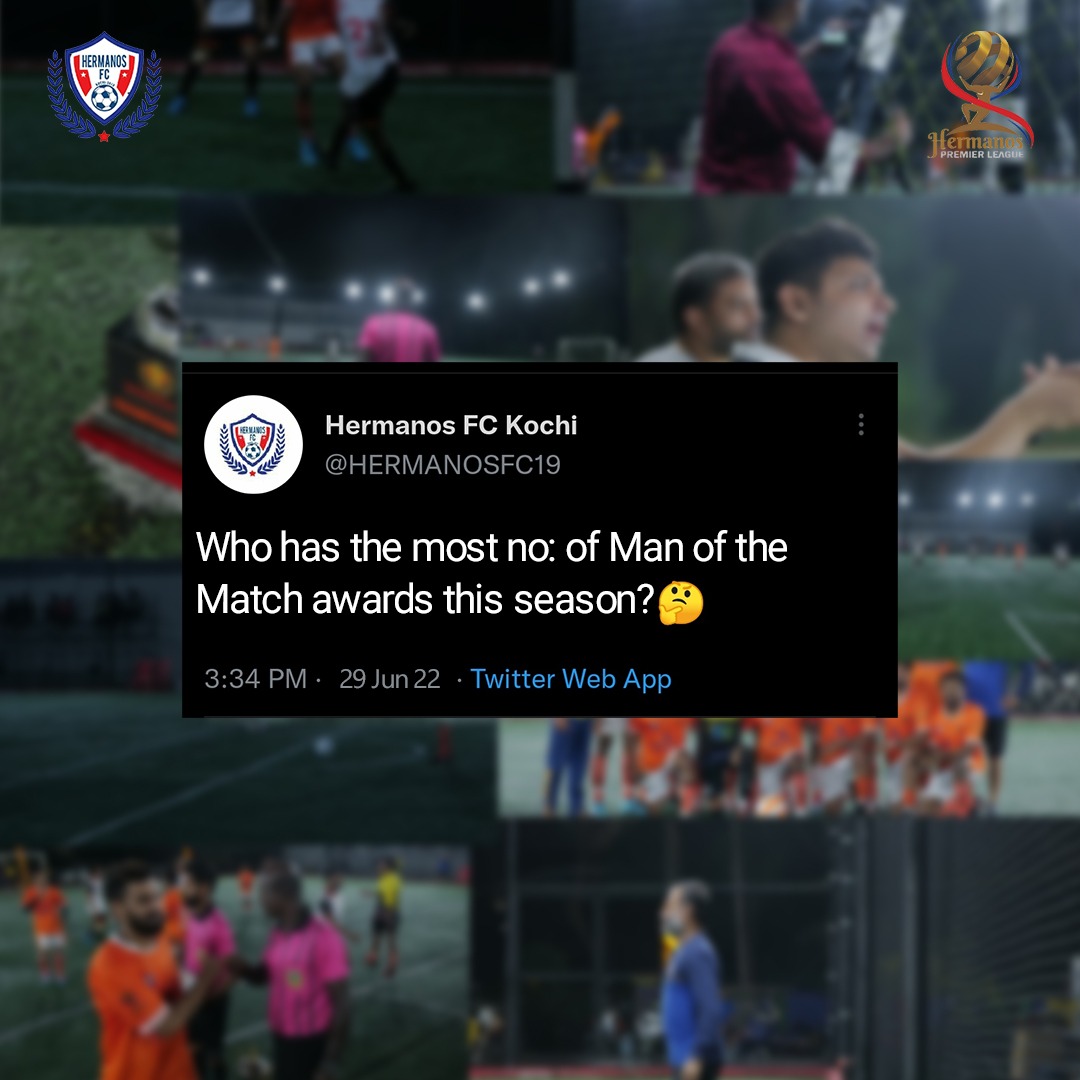 HERMANOSFC19's tweet photo. Who is that Super Hero? If you know him then comment now!!

#Manofthematch #bestplayer #superstar #goal #FootballTournament #Kochi https://t.co/igjFE78FM6
