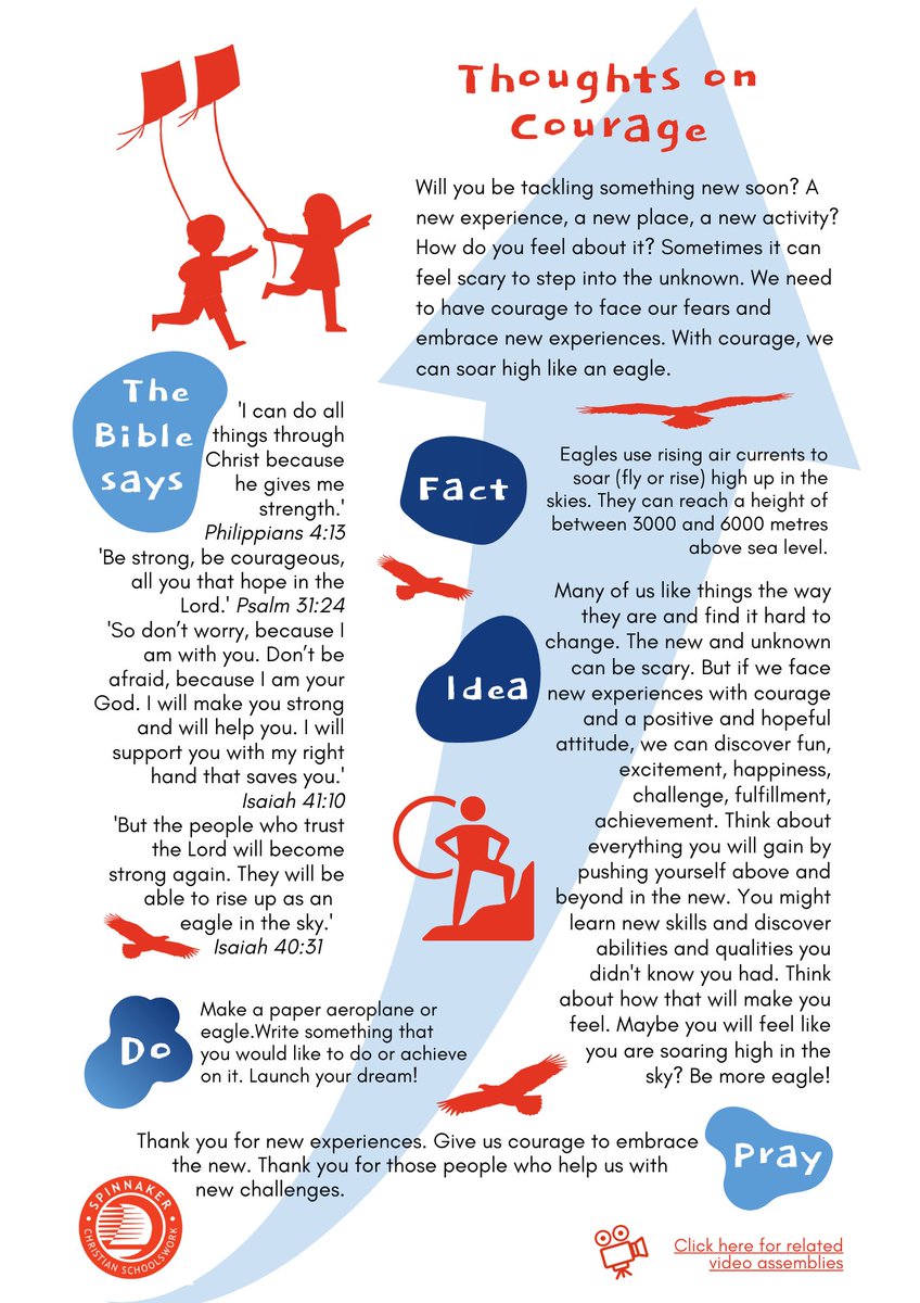 Spinnakertrust1's tweet image. #ThoughtsOn Courage – Sometimes it can feel scary to step into the unknown. We need to have courage to face our fears and embrace new experiences. What might we gain by pushing ourselves into the above and beyond?!

bit.ly/3y3dReZ

#ClassReflection