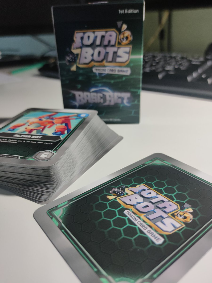 Finally got them! ✨🚀
<a href="/iotabots/">iotabots</a> #TradingCards
Thanks to our amazing community ➡️ <a href="/CptBananu/">Bananu.iota 🤘:🄿🅄🄽🄺:🤘</a> ♥️🙏 #iotastrong