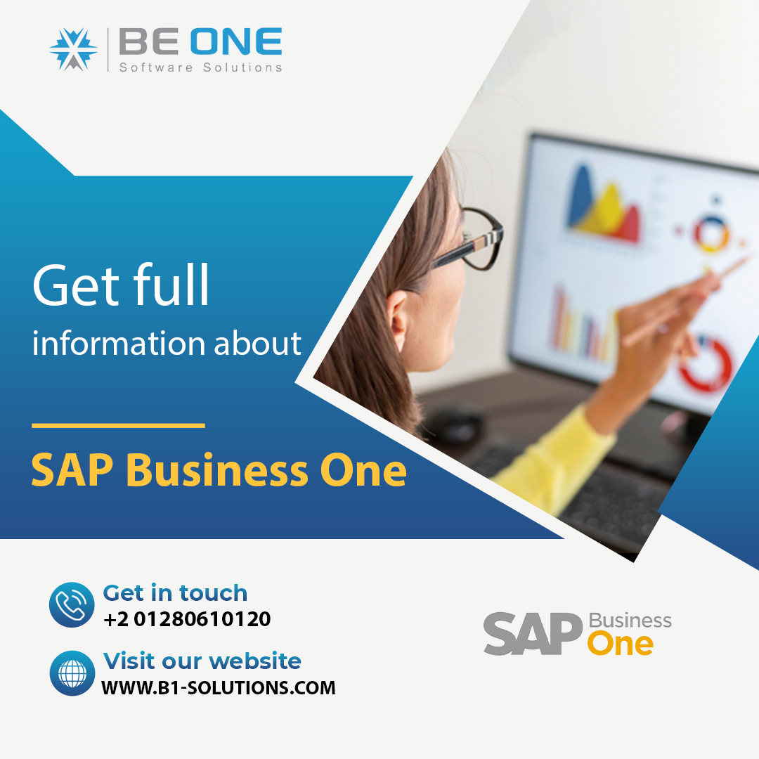 BeONESoftwareS2's tweet image. To get full information about #SAP_Business_One visit our website and learn more about us  b1-solutions.com 
Also, you can request free online demo with one of our consultants . We will be happy if you visit us!
Keep in touch and contact us  +201280610120
#Be_One #SAP