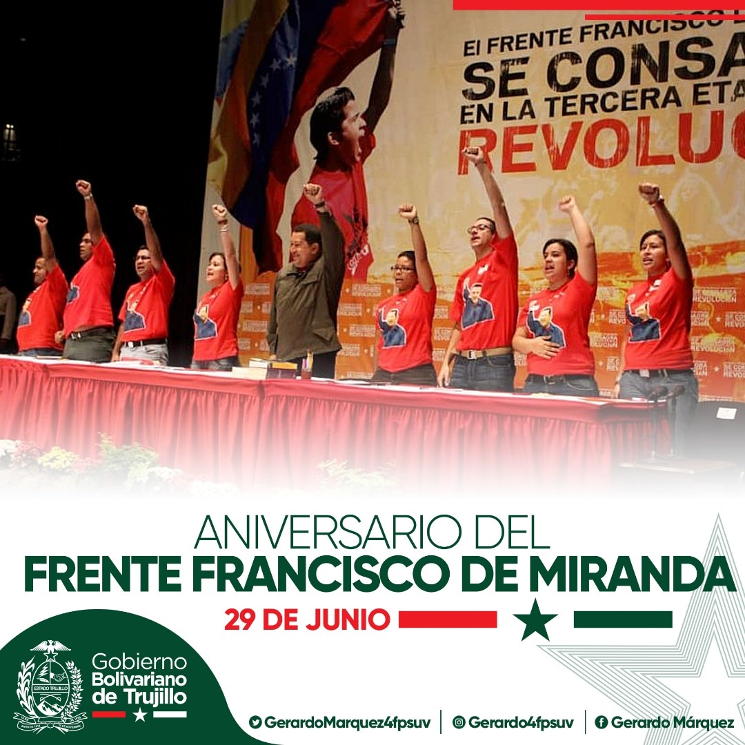 Gerardo4fPsuv's tweet photo. "El Frente nace una mañana fría en una conversación con Fidel, veníamos saliendo del 2002-2003 y necesitábamos quien llevará el mensaje de la #Revolución, y quienes mejores que ustedes, los luchadores sociales".

Cmdte. Chávez
28 de junio del 2004.

¡Adelante muchachos! https://t.co/E3ZmvMHn7a