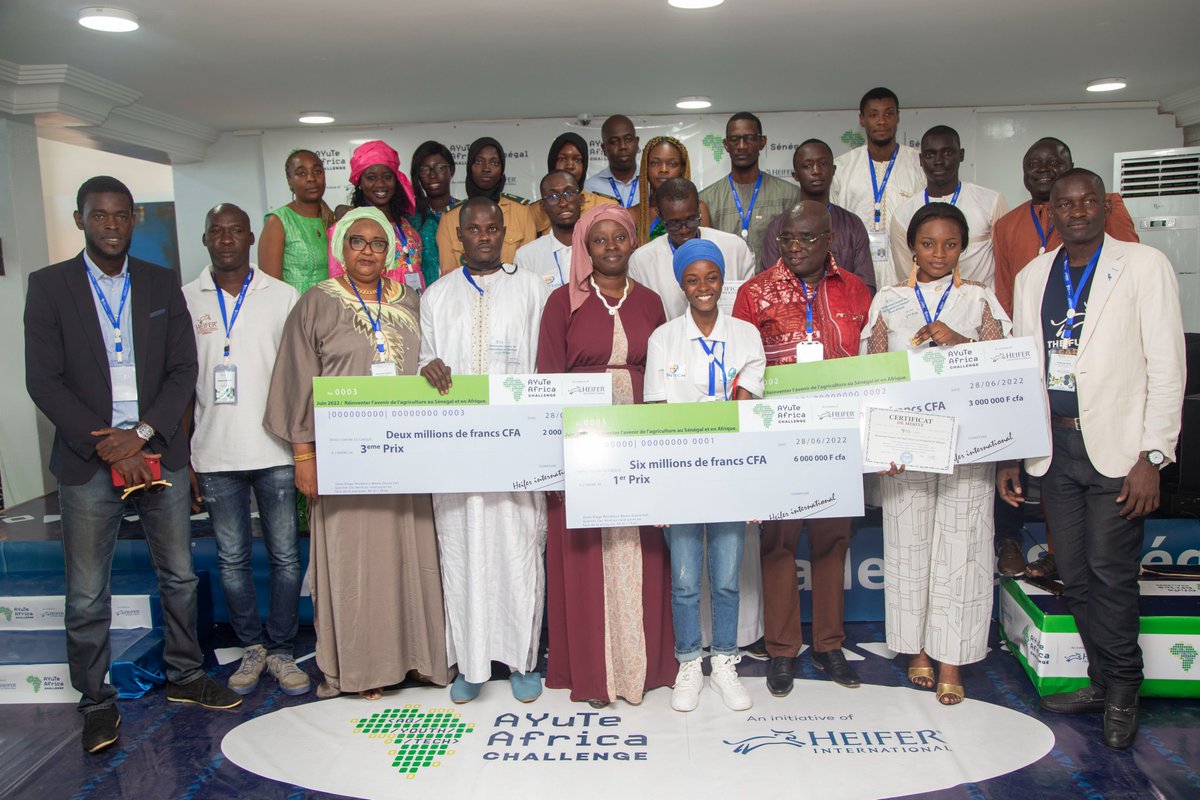 Les champions !!
Voici les lauréats de l'AYuTe Sénégal Challenge 2022 !
#top6finaliste #agritech #agriculture #farmers #agtech #agribusiness #innovation #Ayuteafricachallenge #AyuteSenegal #Senegal #Technology #dakarstartup #JeuneAgriTech #Innovationagrotechnologie #heifer