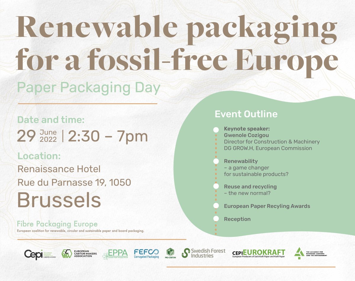 cepi_paper's tweet photo. "Reaching full #Circularity ♻️would have to be a joint effort from all materials industries", says Graham Houlder @MissionCircular from the audience. #PaperPackagingDay https://t.co/F1KN9tlleV