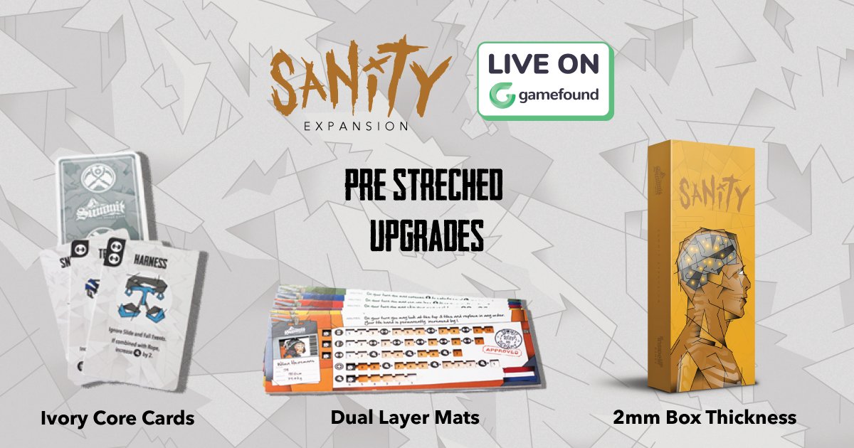 In the last 24 hours, not only has Summit: Sanity + Big Box funded, but we've revealed 3 pre-stretched upgrades for the expansion! 

Check them out, and be sure to join us for the campaign. We've got lots of reveals in store for you! ❄

ow.ly/p2Bo50JKSm1