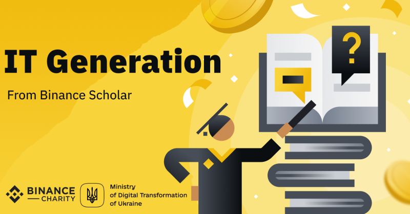 binance's tweet photo. #Binance Charity will be donating $1m #BUSD to launch ‘IT Generation’, an educational project that will support the Ukrainians who lost their jobs amid the crisis. 
 
IT Generation will help refugees and displaced people find career opportunities in the blockchain industry.