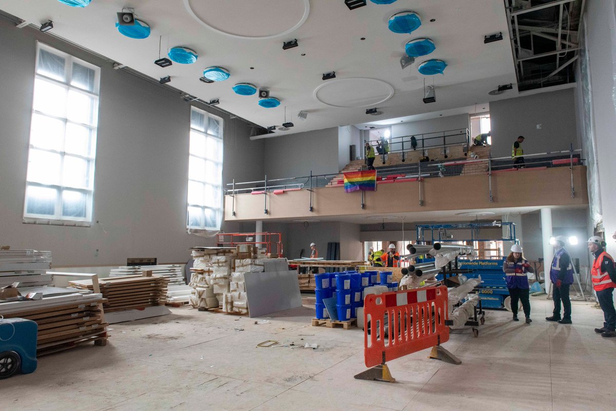 📷 Exclusive images from inside Wolverhampton’s iconic Civic Halls show how works are progressing as its redevelopment enters final leg. Improved venue will be handed over to world-leading operator @AEG_Presents later this year for final fit out. More 👉 orlo.uk/wBcH6