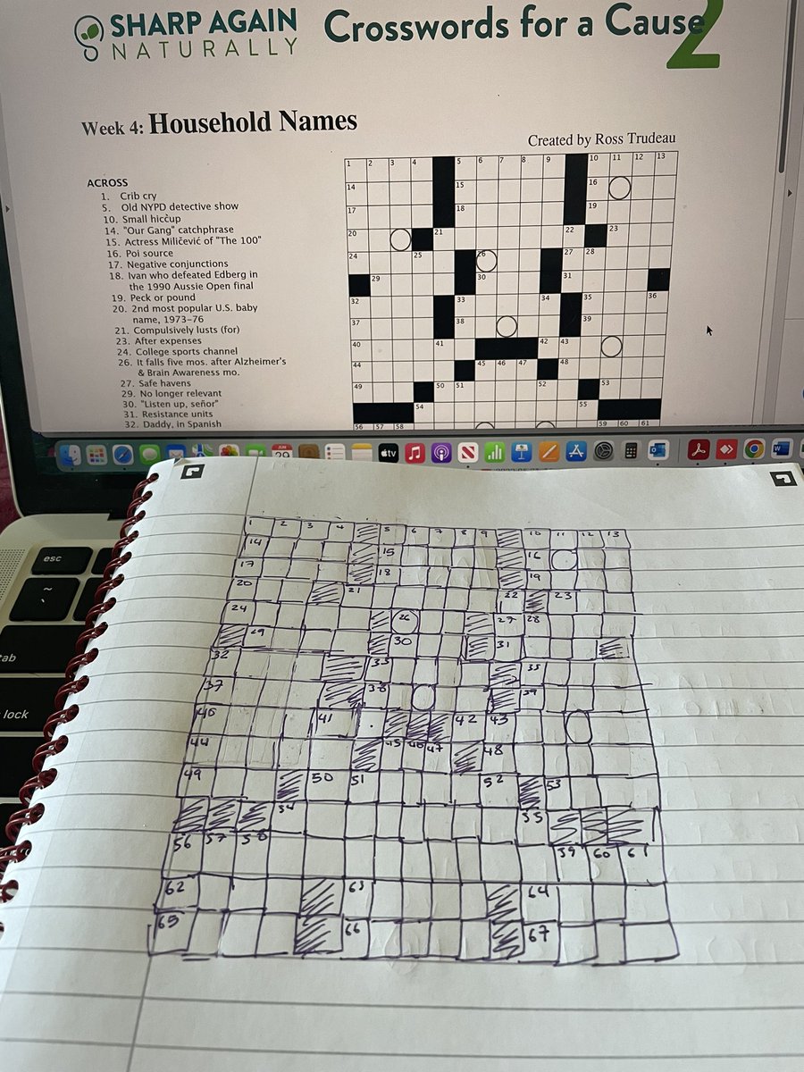 TFW you don’t have a printer but are hell-bent on solving the puzzle. And yes, I’m aware there are easier ways to draw a grid, but this was oddly therapeutic <a href="/sharpagain/">Sharp Again</a> <a href="/TrudeauRoss/">Ross Trudeau</a>.