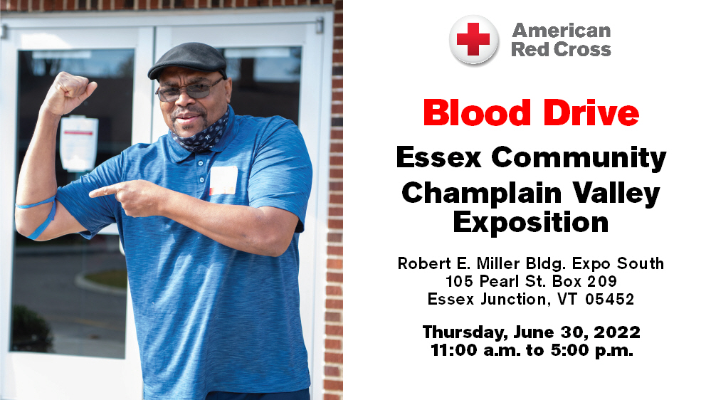 Tomorrow we welcome the Vermont Chapter of the American Red Cross for a blood drive. There is a critical need in our area and we are proud to provide our services free of charge. We will also host Blood Drives on July 14th, August 11th, September 29th and October 13th.