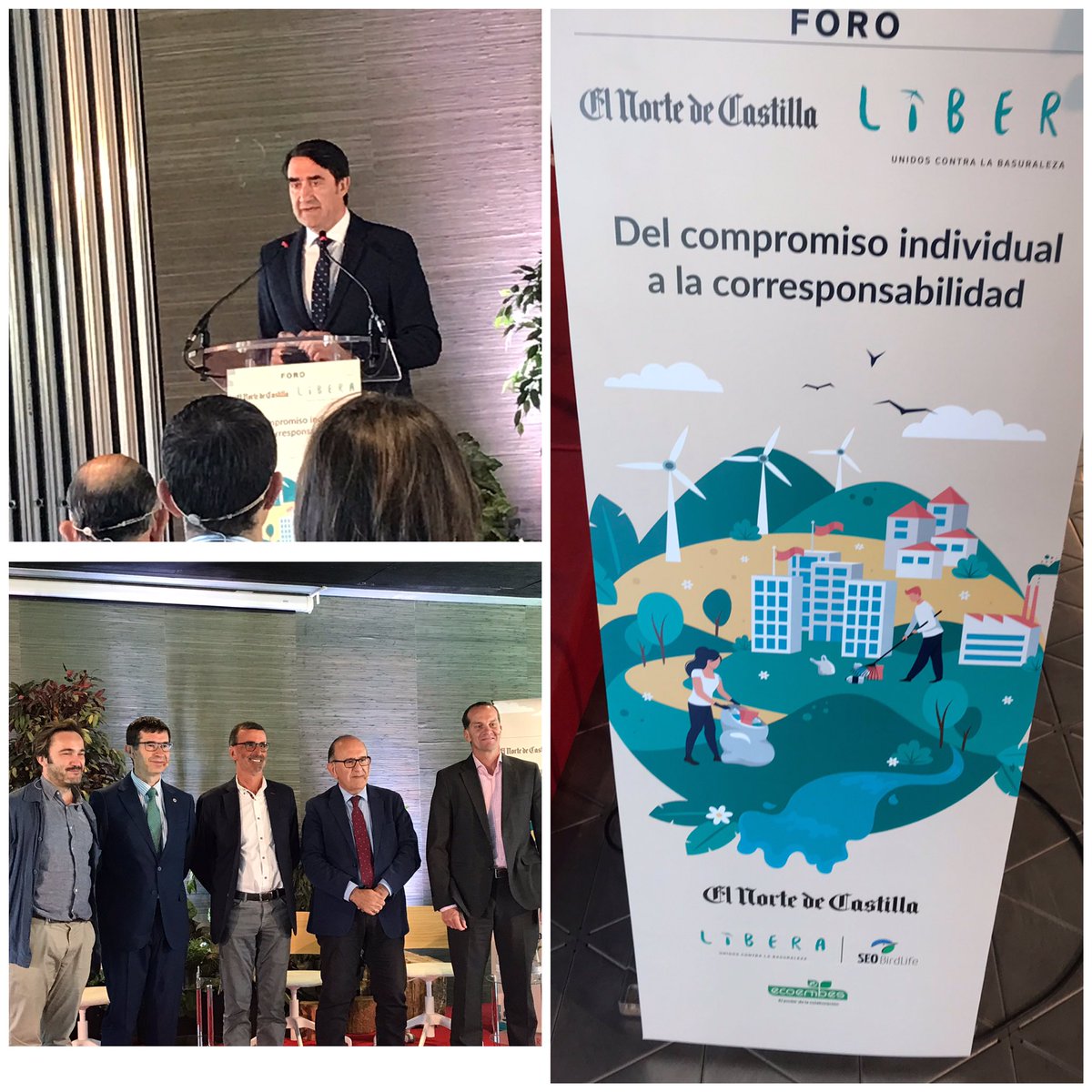 ITennenbaum's tweet photo. Hoy en el #ForoENCLibera organizado por @SEO_BirdLife, @ecoembes y el @nortecastilla se ha hablado del proyecto #Libera, circularidad y responsabilidad ♻️🌏 https://t.co/yaF3eJYPQD