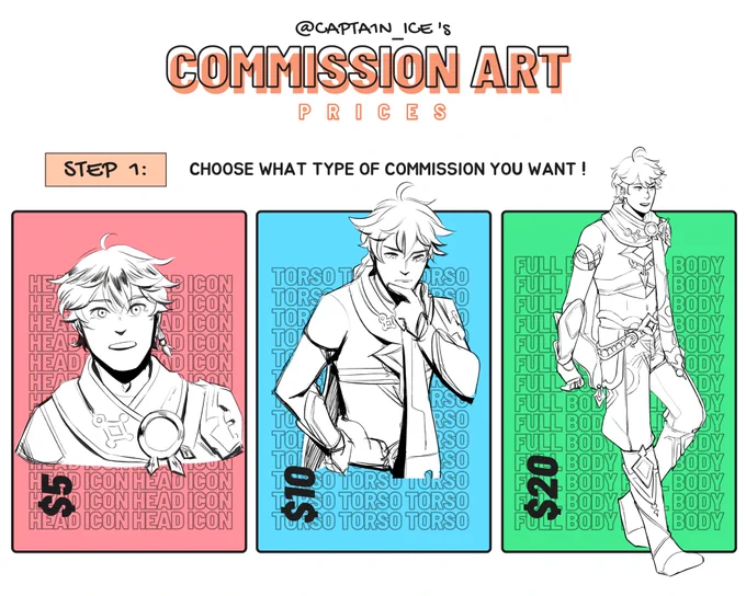 🎉 !COMMISSIONS OPEN! 🎉

I draw, color, and do whatever fandom as long as it's in my power. Here are the commission sheets!

Details:
- 5 slots for the meantime
- contact via DMs and email
- transaction thru Ko-Fi, PayPal, or GCash 