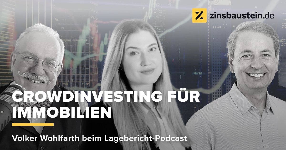 In der neuen Folge vom Lagebericht-Podcast spricht unser Geschäftsführer <a href="/evowo/">volker wohlfarth</a> darüber, was wir bei zinsbaustein.de eigentlich machen und wie #Crowdinvesting in #Immobilien  funktioniert.

Die Folge gibt es u.a. hier: spoti.fi/3y1F6qg