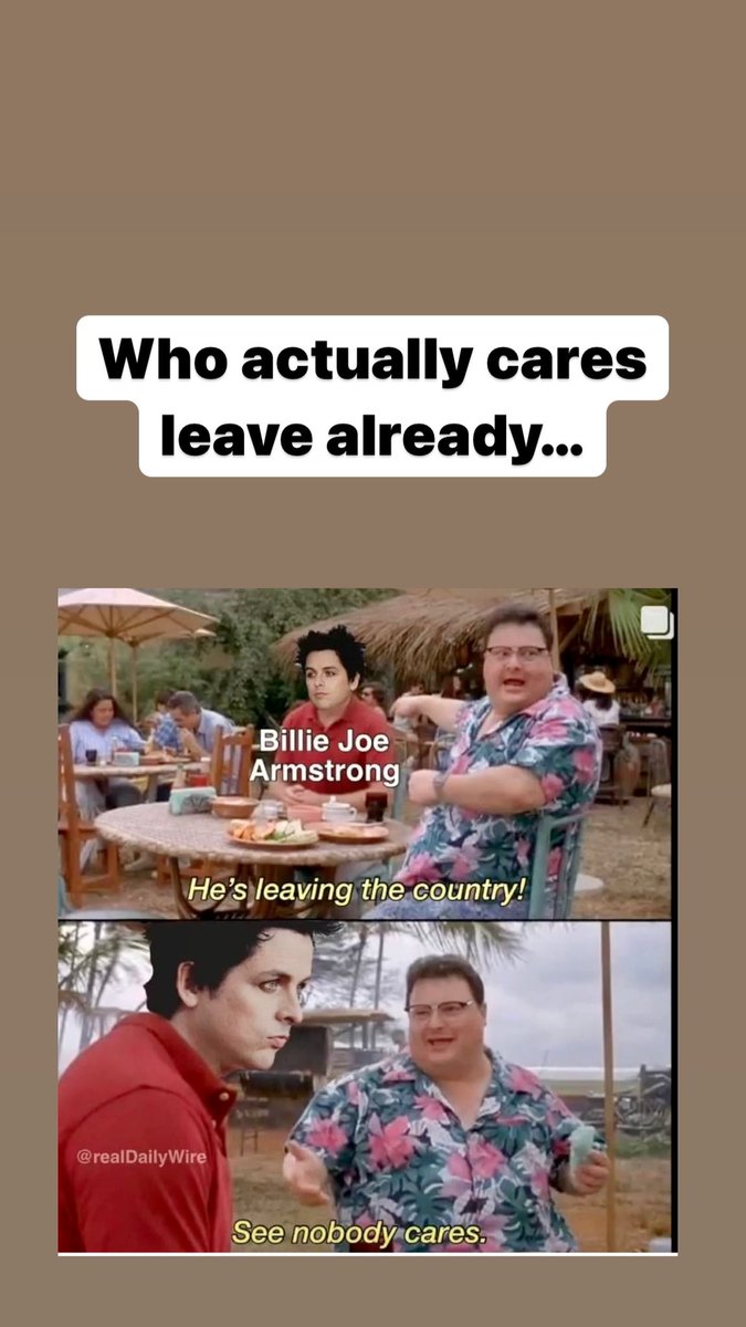 CDKOne1's tweet image. Bye bye #billiejoearmstrong 😂 #whocares
