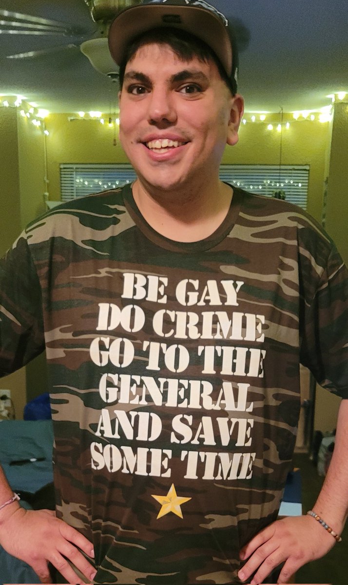 Joel311Bandit's tweet photo. 🏳️🌈👮♂️🪖🤣 Yet another wonderfully crafted t-shirt design by the one and only @methsyndicate69. The motto says it all and honestly I couldn't have said it any better myself. The amount of joy I'm already getting from folks reactions is why I support this legend. #methsyndicate https://t.co/7w8N99FftS