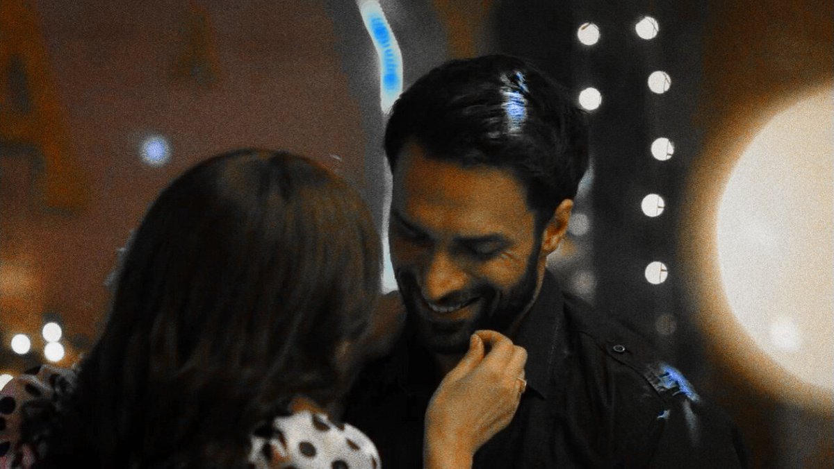 when the grumpy character smiles &amp; blushes due to the sunshine one >>>