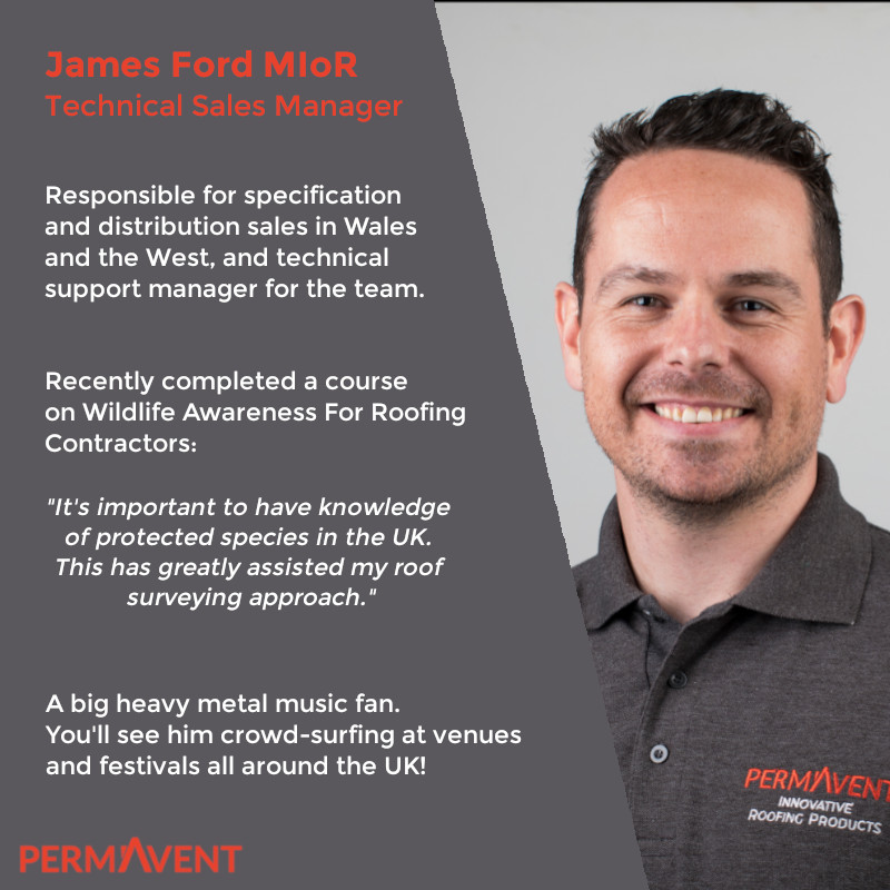 Meet the Permavent Team! Get to know our Technical Sales Manager James Ford MIoR!