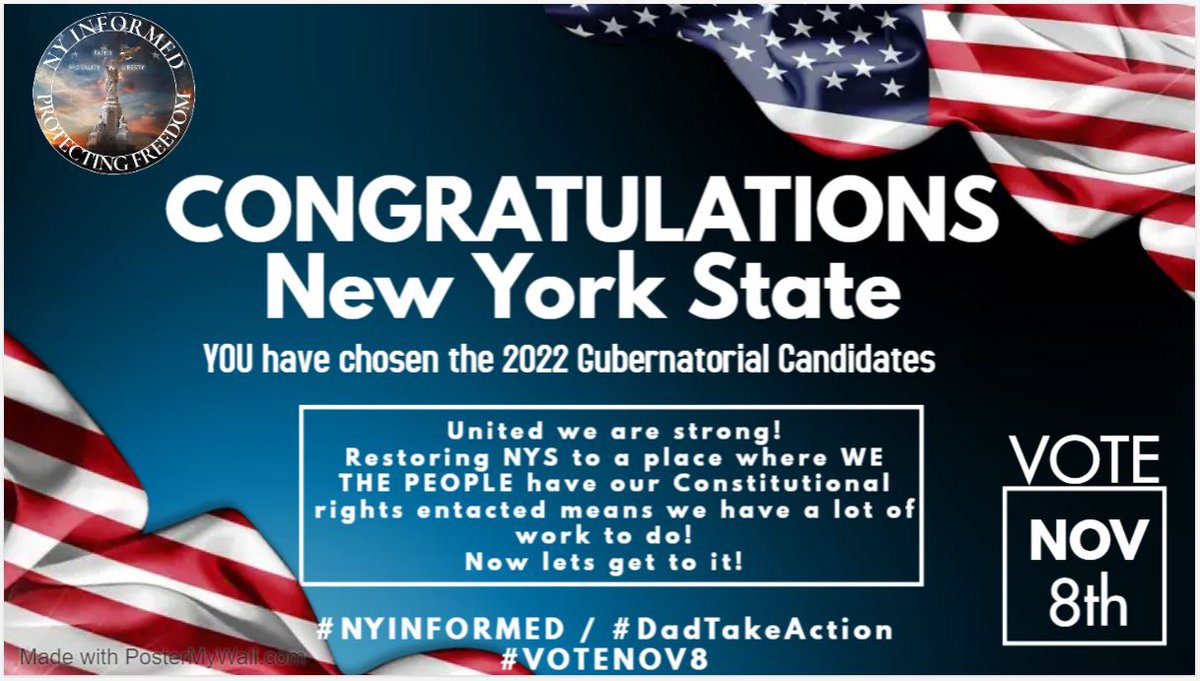 NYInformed's tweet photo. June 29 – LOOKING FORWARD

Get Involved NOW, Get Connected by emailing NYInformed@yahoo.com
#DadTakeAction / #VOTENOV8 / #NYInformed / #GODBLESSAMERICA https://t.co/GbIyx3LuZU