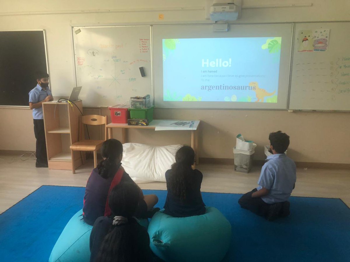 AIS_Grade5's tweet photo. 5B showed courage sharing their personal projects this week. We’ll done team! #AISGrade5 https://t.co/blLGp3FyEm