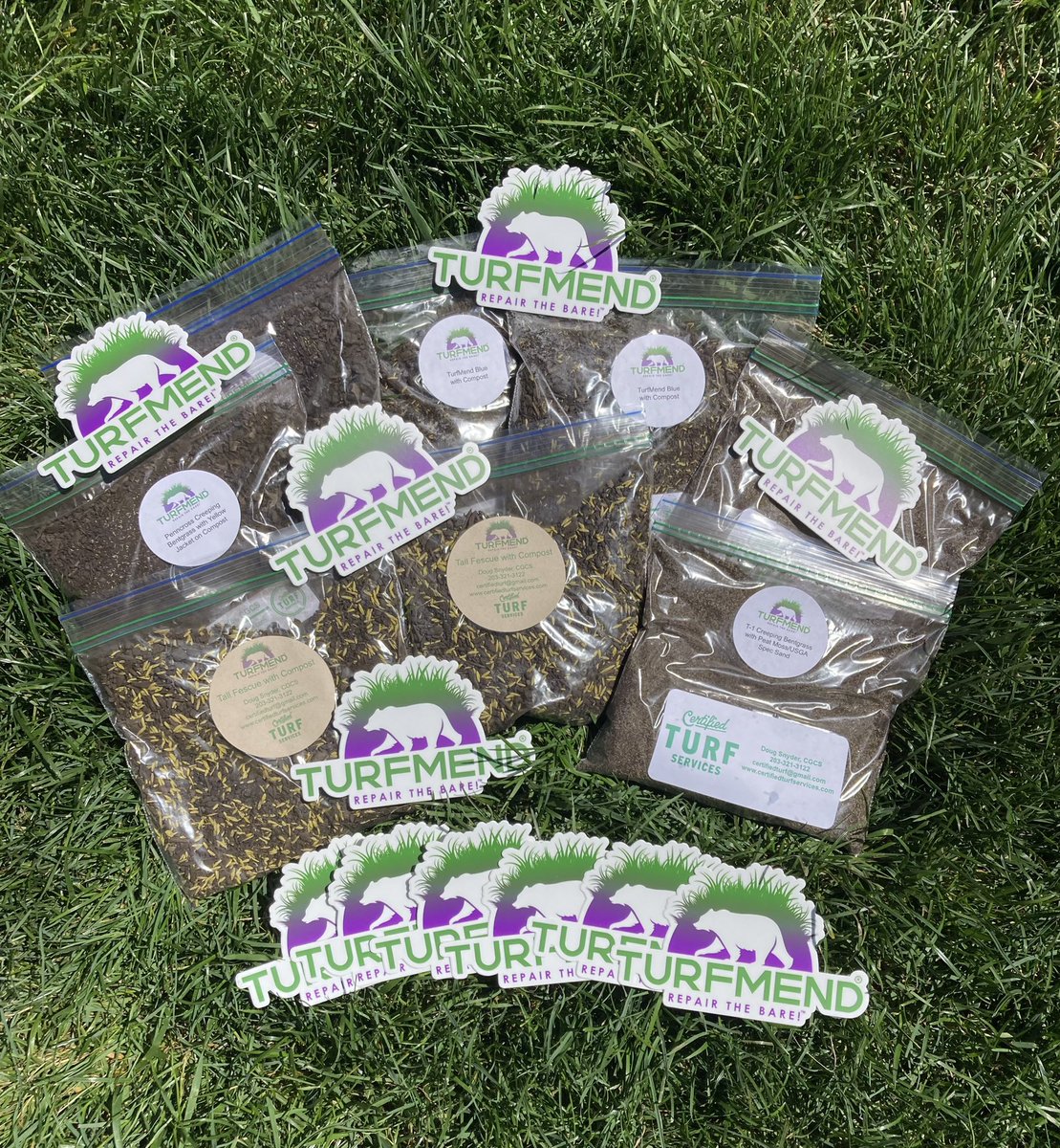 turfdoug's tweet photo. @TurfMend samples are ready to go.  Who wants some?  Creeping Bentgrass,  Kentucky Bluegrass and Tall Fescue are all ready. https://t.co/XBi1AHexC0