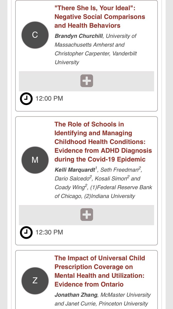 KelliMarquardt's tweet photo. Stick around for the last #ASHEcon22 session to learn about child mental health with @bf_churchill and @jzhangecon! https://t.co/kGfJ2AwOqT