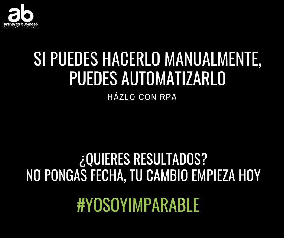 anthares_B2B's tweet photo. Revisa en qué enfocas tu energía y tiempo! Lo que es rutinario y repetitivo déjalo con RPA #anthares4u #automation #rpa #manualvsautomatico https://t.co/UopzDda0O6