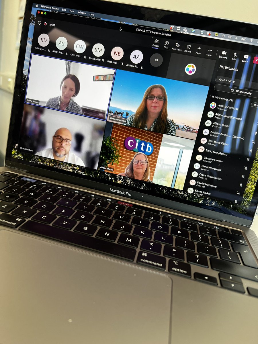 Great to have so many <a href="/ceca_yorks/">CECA Y&H</a>, <a href="/CECANW/">CECA North West</a> and <a href="/CECANE1/">CECA North East</a> members online for our first <a href="/CITB_UK/">CITB</a> Regional Update session online this afternoon. 
If you want details of our next session, please drop me a line! 
#citb #training #apprenticeships #cecainthenorth