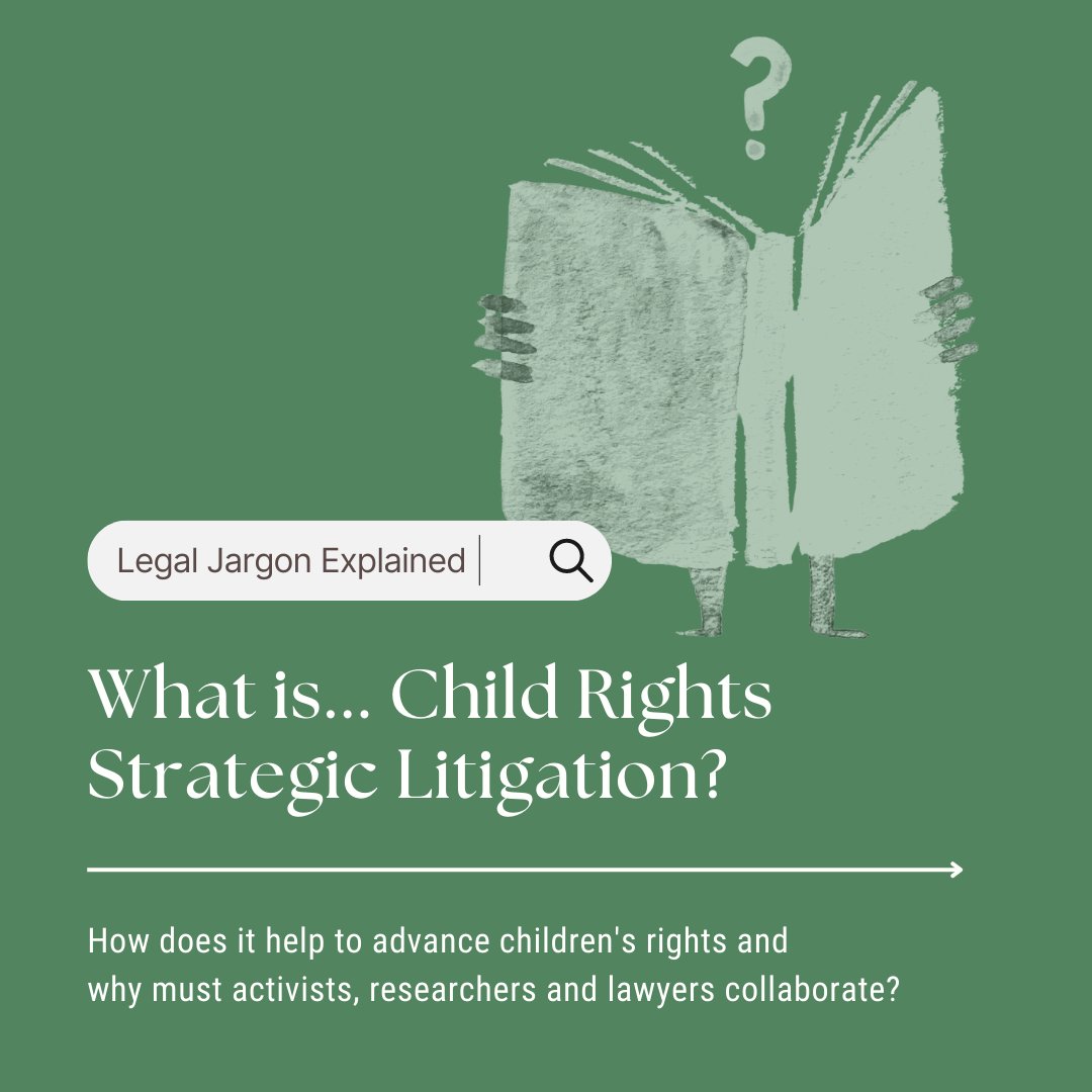 Check out #LegalJargonExplained, a new series on CRIN's instagram explaining #HumanRights concepts with the aim of making it easier for people to engage with and influence the laws and policies that affect them.🔎The first word is #StrategicLitigation➡️ instagram.com/p/CfZHdWftofe/