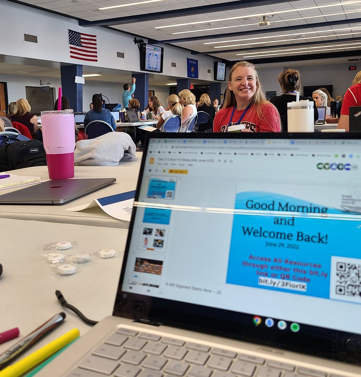 Mrs_Jaskie's tweet photo. Day 2 of @AWSALeaders1 and SAIL with the best @PPMS_SDE team! Let's do this π€β€
"Because when you know your WHY, your WHAT has more impact "
#becomewhatsnext #pantherpride #werppms
@ElmbrookSchools https://t.co/sMEP06K6gH